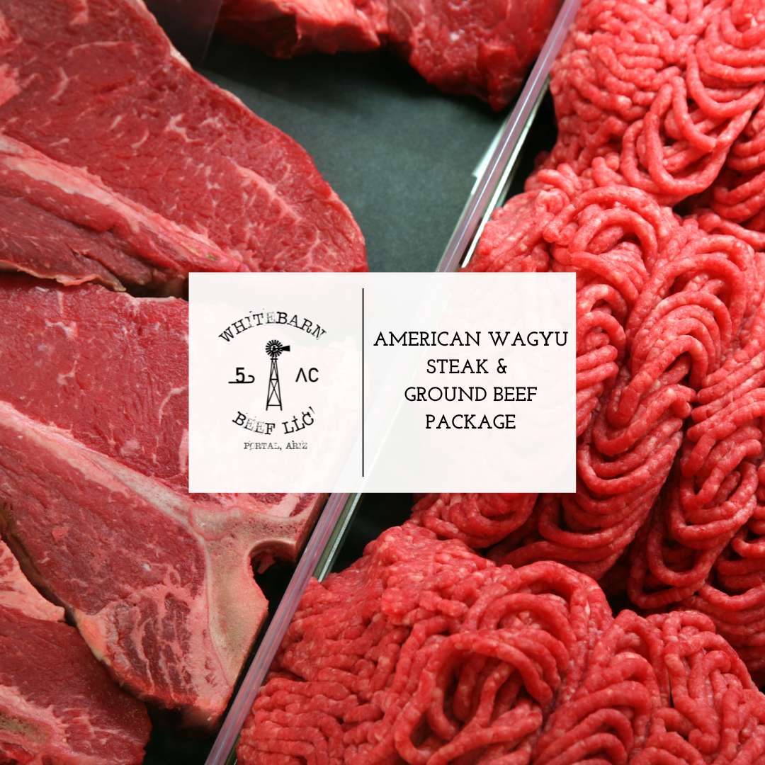 WhiteBarn Beef American Wagyu Steak & Ground Beef Package