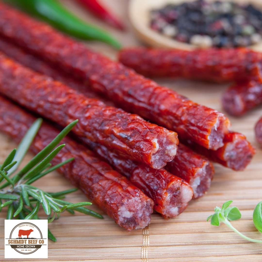 Schmidt Beef Co Flavored Beef Sticks