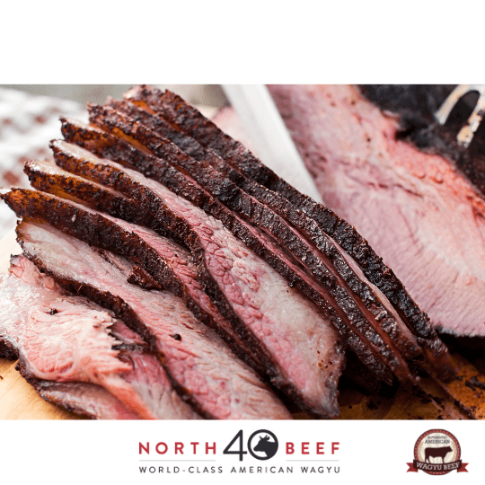 North 40 Premium Beef American Wagyu Brisket Full Packer [Large]