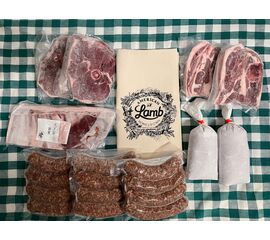 Lamb meat bundle with steaks, sausage, ground, ribs and more