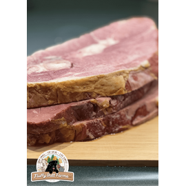Soy Free - Mangalitsa Smoked Ham Steak - image 1 | Fluffy Butt Farms