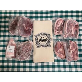Lamb bundle with steaks, leg roast and brisket