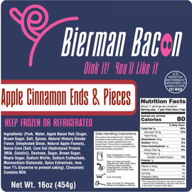 apple cinnamon bacon ends and pieces from bierman bacon