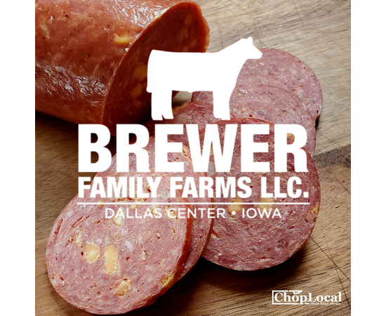 Iowa beef summer sausage from Brewer Family Farms