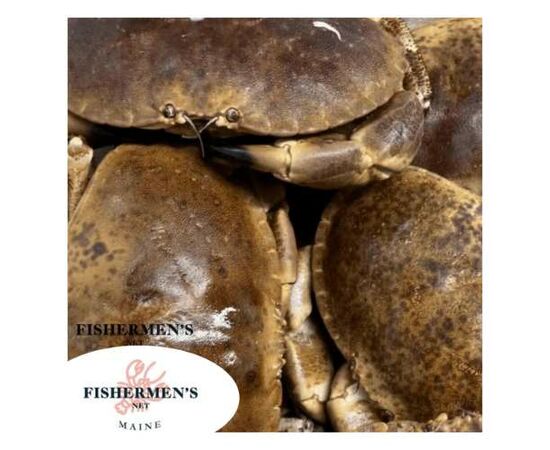 Frozen Steamed brown crabs from Fishermens Net